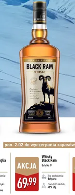 Whisky Black Ram promocja w Aldi