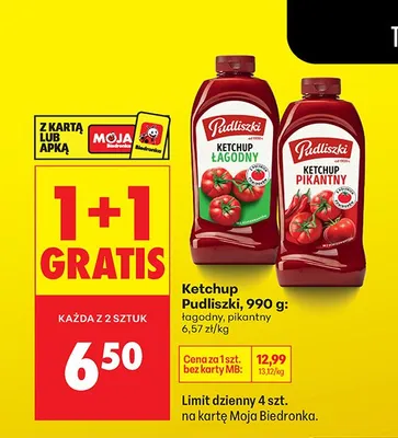 Ketchup łagodny promocja w Biedronka