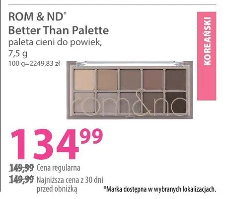 Better Than Palette paleta cieni do powiek promocja w Hebe