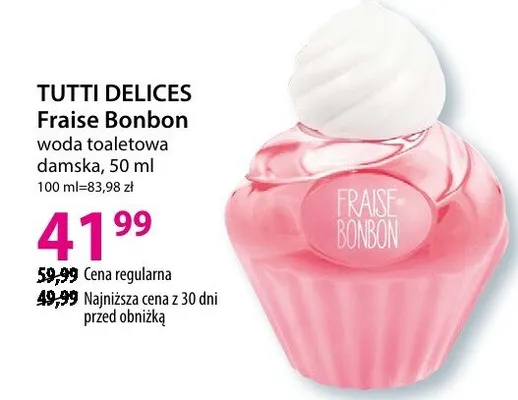 Woda toaletowa damska Fraise Bonbon promocja w Hebe