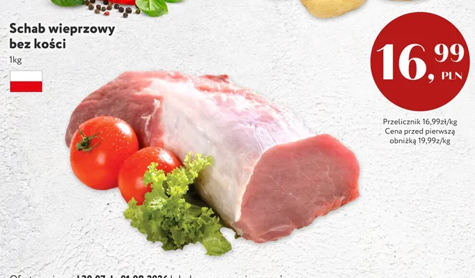 Golonka wieprzowa z kością promocja w Market Point