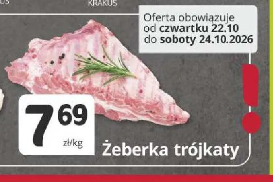 Żeberka trójkąty promocja w Marketvita