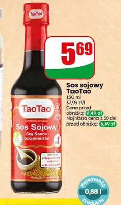 Sos sojowy TaoTao promocja w Dino