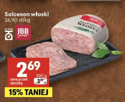 Salceson włoski JBB Bałdyga promocja w Delikatesy Centrum