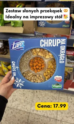 Zestaw słonych przekąsek chrup na okrągło o różnych smakach promocja w Kaufland