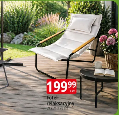 Fotel relaksacyjny 89x71x78cm promocja w Leclerc