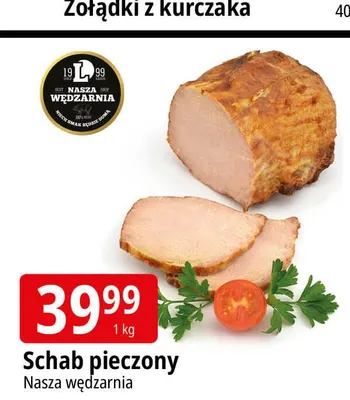Schab pieczony Nasza Wędzarnia promocja w Leclerc