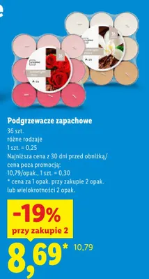 Podgrzewacze zapachowe Livarno Home Rose 36-pak promocja w Lidl