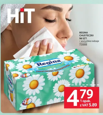 Chusteczki higieniczne rumiankowe Regina promocja w Selgros