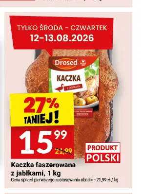 Kaczka faszerowana z jabłkami promocja w Twój Market