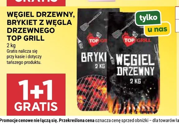 Brykiet z węgla drzewnego Top Grill promocja w Stokrotka