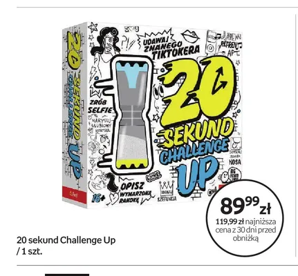Gra planszowa 20 sekund Challenge Up Trefl promocja w Empik
