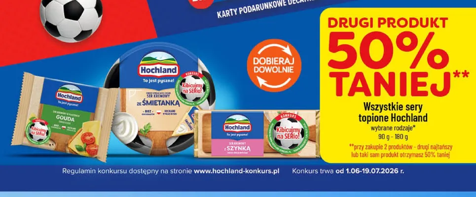 Ser kremowy w plastrach Gouda Hochland promocja w POLOmarket