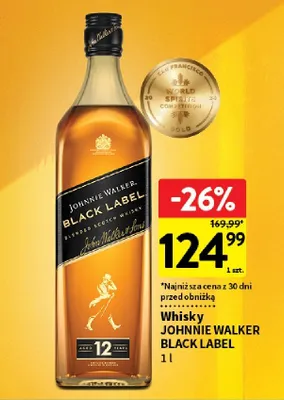 Whisky Black Label promocja w Intermarche
