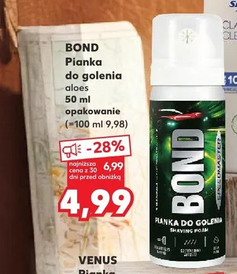 Pianka do golenia Bond aloes promocja w Kaufland