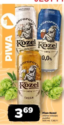 Piwo bezalkoholowe Kozel 500 ml promocja w Netto