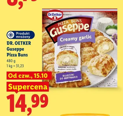 Pizza Buns Guseppe Creamy garlic Dr.Oetker promocja w Lidl