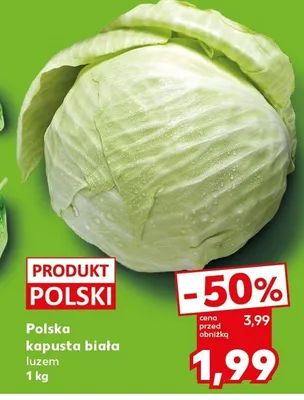 Kapusta biała luzem promocja w Kaufland