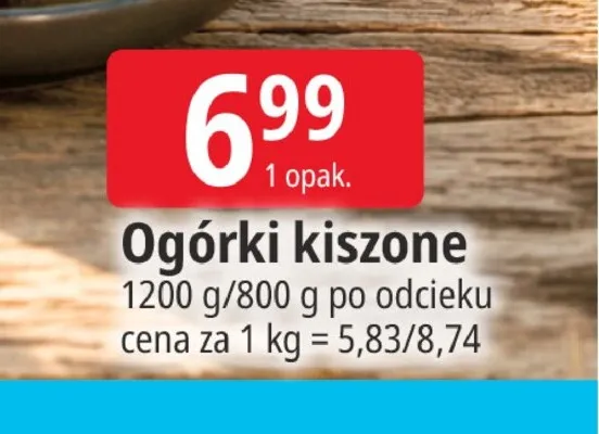 Ogórki kiszone promocja w Leclerc
