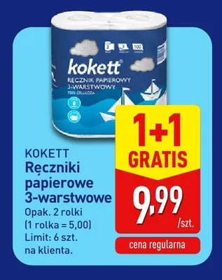 Ręczniki papierowe 3-warstwowe Kokett 2-pak promocja w Aldi