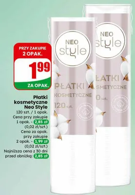 Płatki kosmetyczne promocja w Dino