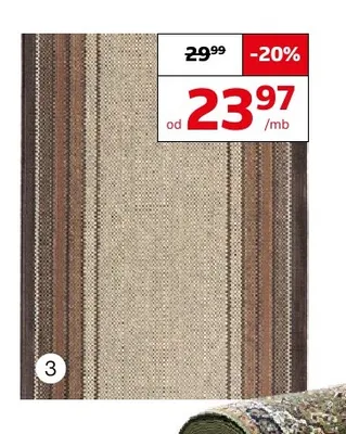 Chodnik Bari Brown 120 cm promocja w Komfort