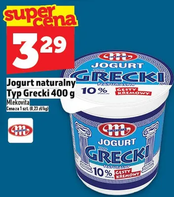 Jogurt naturalny Typ Grecki 400 g 10% promocja w TOPAZ