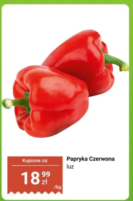 Papryka czerwona luz Biedronka promocja w Biedronka