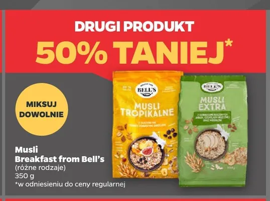 Musli Breakfast from Bell's Tropikalne promocja w Netto