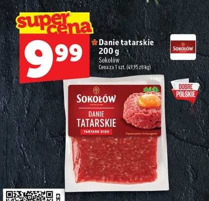 Danie tatarskie Sokołów promocja w TOPAZ