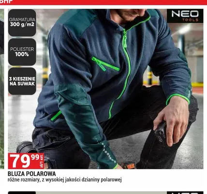 Bluza polarowa Neo Tools promocja w Merkury Market
