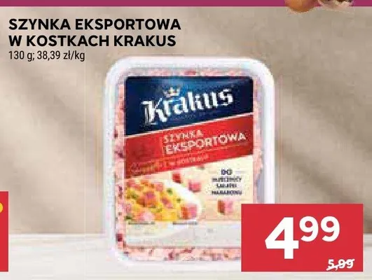 Szynka eksportowa w kostkach promocja w Stokrotka