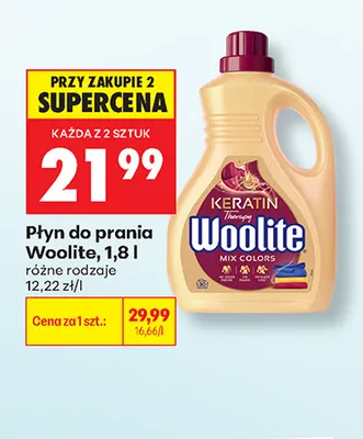 Płyn do prania Woolite promocja w Biedronka