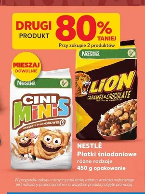 Płatki śniadaniowe Nestlé Cini Minis promocja w Kaufland