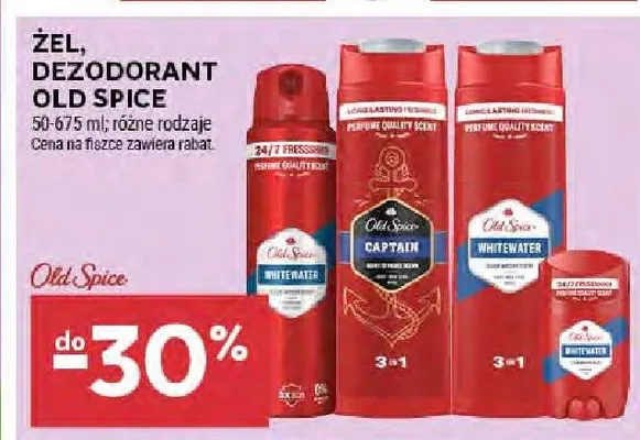 Żel, dezodorant Old Spice promocja w Stokrotka
