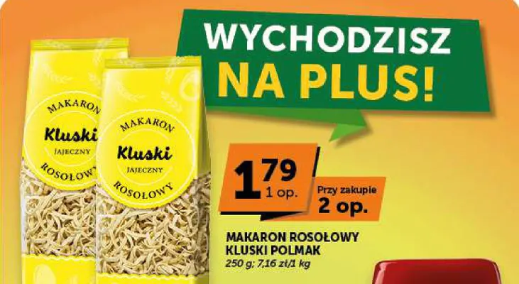 Makaron rosołowy kluski Polmak promocja w Groszek