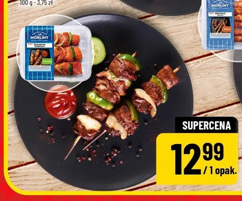 Szaszłyk z łopatki wieprzowej z warzywami Morliny promocja w POLOmarket