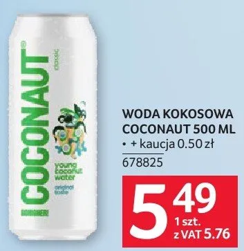 Woda kokosowa Coconut wszystkie rodzaje promocja w Selgros