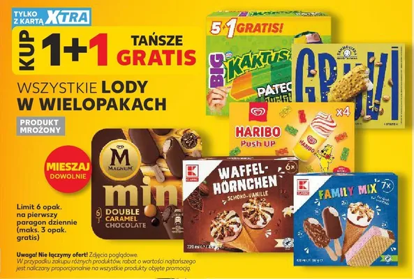 Lody w wielopakach promocja w Kaufland