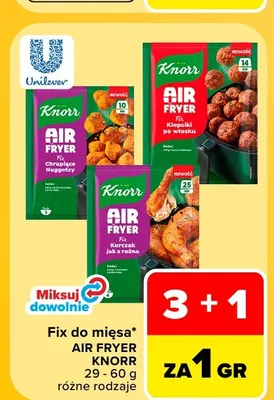 Fix do mięsa Air Fryer Chrupiące Nuggetsy Knorr promocja w Carrefour