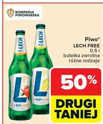 Piwo Lech Free promocja w Carrefour Market