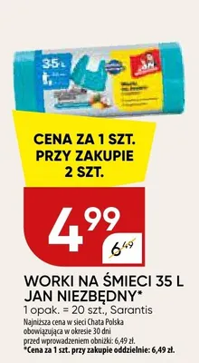 Worki na śmieci 35 l promocja w Chata Polska