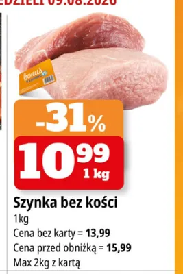 Szynka wieprzowa bez kości promocja w Leclerc