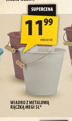Wiadro z metalową rączką Megi 5 l promocja w Arhelan