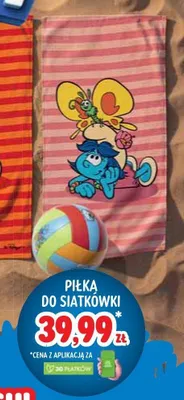 Piłka do siatkówki Smerfy promocja w Stokrotka