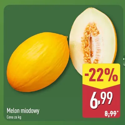 Melon miodowy promocja w Aldi