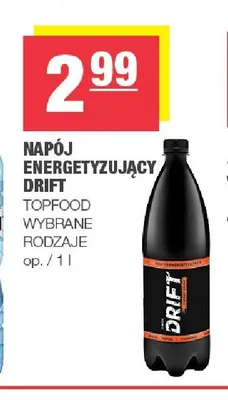Napój energetyzujący Drift promocja w SPAR