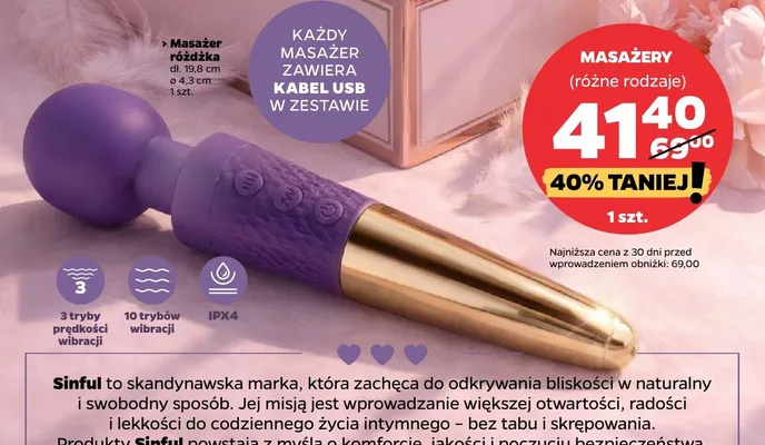 Masażer różdżka promocja w Netto