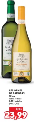 Wino Les Ormes de Cambras Sauvignon promocja w Kaufland