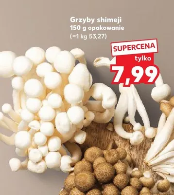 Grzyby shimeji promocja w Kaufland